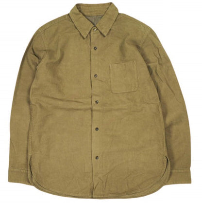 アンアンビエント BRITISH MOLESKIN REGULAR COLLAR SHIRTS コットンシャツ
