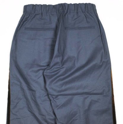 アンun/unbient EASY TROUSERS BOOTS Super140sウールフランネルトラウザーズ