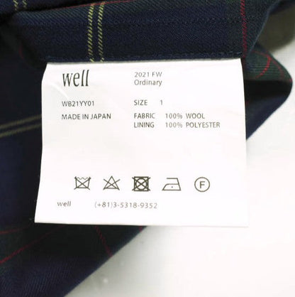 well HEMMING SHIRT ウールシャツ