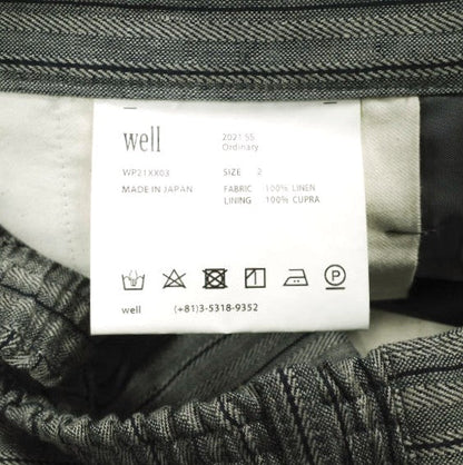 well SOMEONE'S CLOSET TUCKED PANTS リネンパンツ