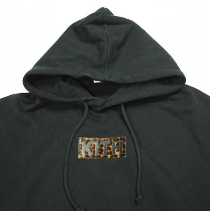 キスニューヨークシティ Classic Logo Leopard Applique コットンパーカー