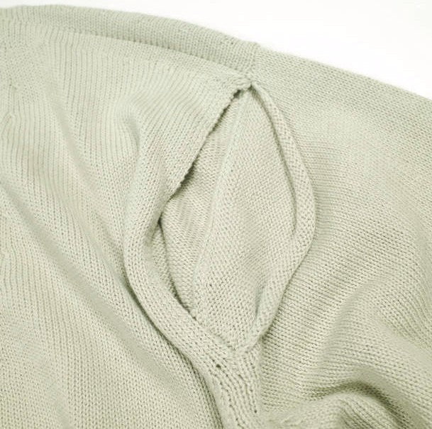 エイチビューティーアンドユース 7GAUGE COTTON SLIT コットンカーディガン