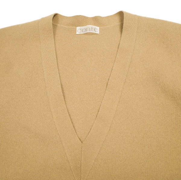 コンテ V-NECK PULLOVER ウールポリエステルセーター