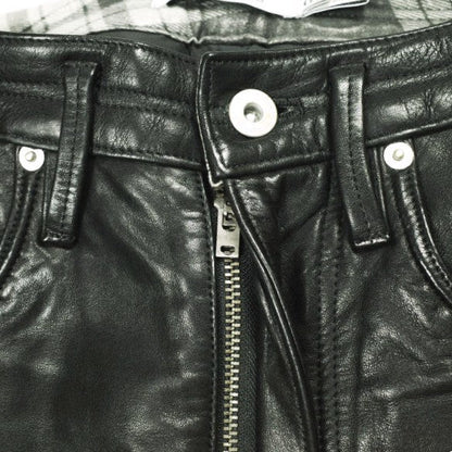ノンネイティブ DWELLER 5P JEANS カウレザーパンツ