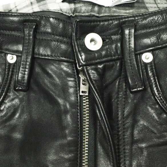 ノンネイティブ DWELLER 5P JEANS カウレザーパンツ
