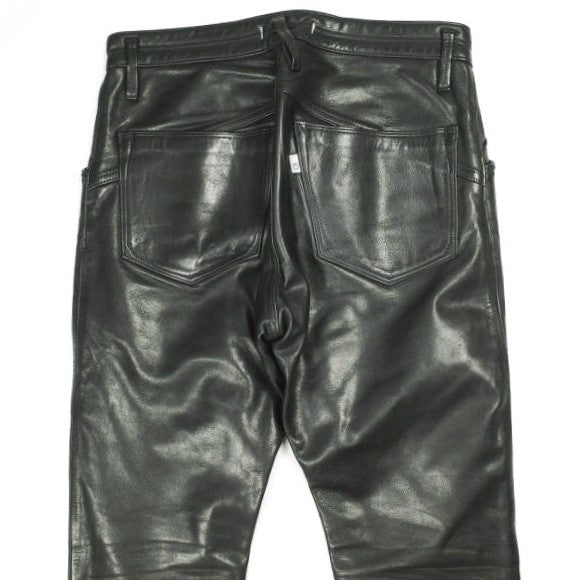 ノンネイティブ DWELLER 5P JEANS カウレザーパンツ