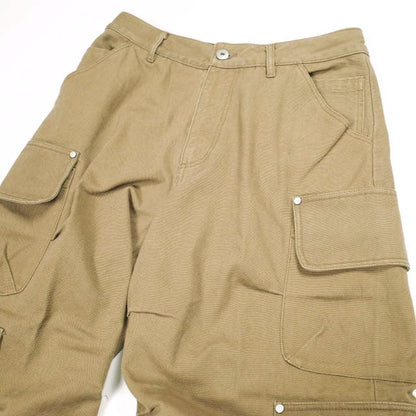 ダンケシェーン DUCK FLARE BAGGY CARGO PANTS コットンパンツ