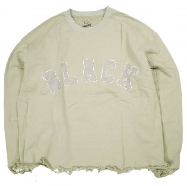 ダンケシェーン CUT FRINGE SWEAT CREWNECK コットン スウェット