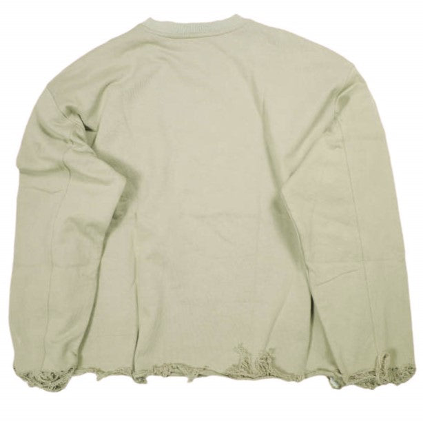 ダンケシェーン CUT FRINGE SWEAT CREWNECK コットン スウェット
