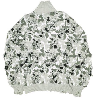 ダンケシェーン CAMO KNIT DRIVERS コットンニットジャケット