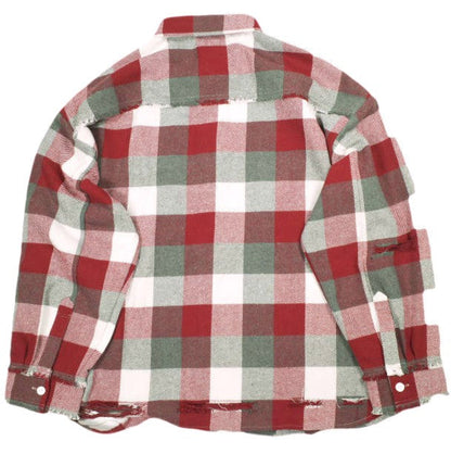 ダンケシェーン FLANNEL DAMAGE SHIRTS BLOCK フランネルシャツ
