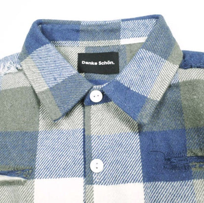 ダンケシェーン FLANNEL DAMAGE SHIRTS BLOCK フランネルシャツ