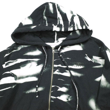 メゾンマルジェラ PRINT ZIP HOODIE コットンパーカー