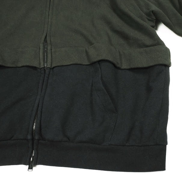 フォーサムワン FO LAYERED SWEAT HOODIE コットンパーカー