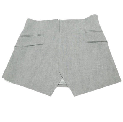 アダムエロペ サステナブル混紡セミワイドパンツ