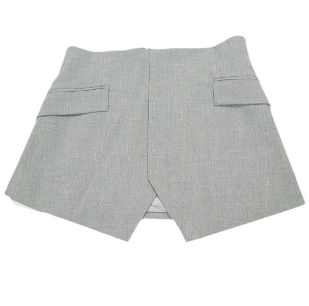 アダムエロペ サステナブル混紡セミワイドパンツ