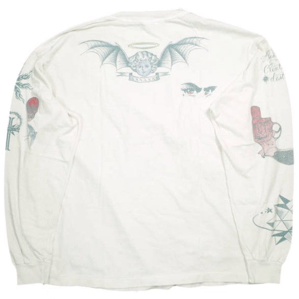 セントマイケル TATOO DW_LS TEE コットン長袖Tシャツ
