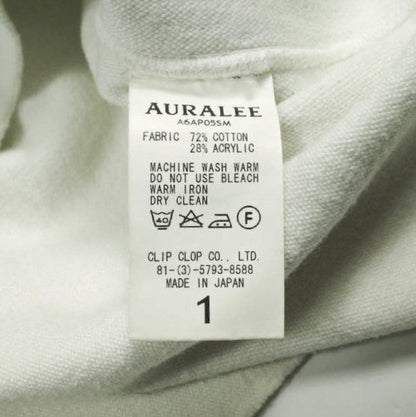 オーラリー Super Milled Sweat Cut-Off P/O プルオーバー