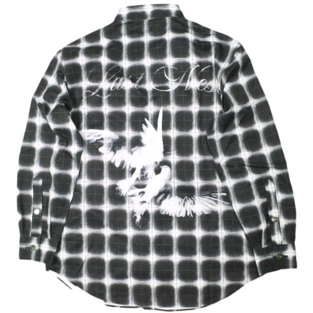 ラストネスト Printed Flannel ポリエステルシャツ