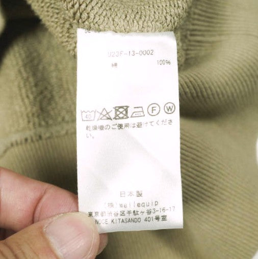 アンライクリー Split Raglan Sleeve Crew コットンスウェット