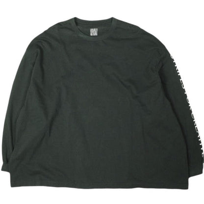 ストライプフォークリエイティブ SUPER BIG FLAT LS TEE コットン長袖Tシャツ
