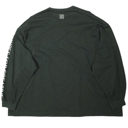ストライプフォークリエイティブ SUPER BIG FLAT LS TEE コットン長袖Tシャツ
