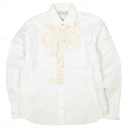 エィス Ribbon tape shirt コットンシャツ