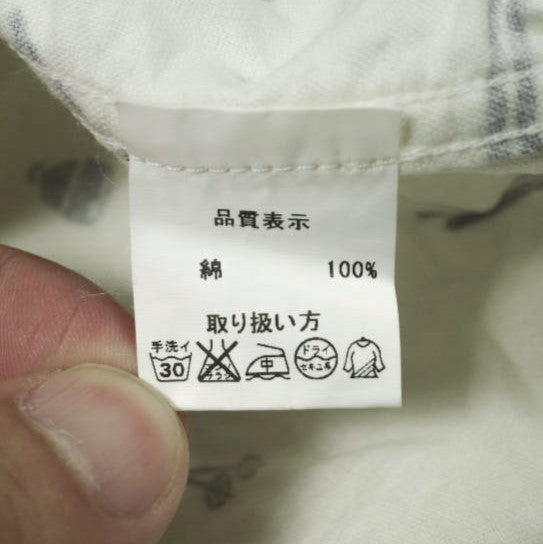 セロ コットンフランネルシャツワンピース