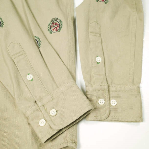 キスニューヨークシティ トミーヒルフィガー TWILL CREST コットンシャツ