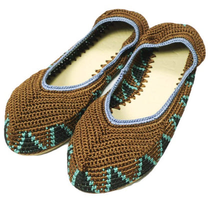 カシュラ Ballerina Low クロシェ編みバレリーナシューズ