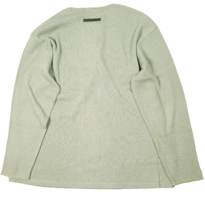 エッセンシャルズフィアオブゴッド ヘンリーネックサーマル コットン長袖トップス