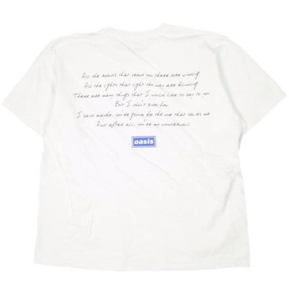 アダムエロペ OASIS Wonderwall Tee コットンTシャツ 限定