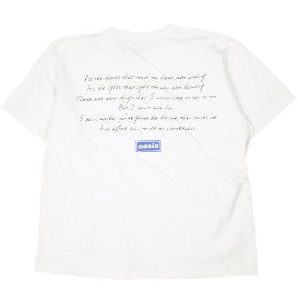 アダムエロペ OASIS Wonderwall Tee コットンTシャツ 限定