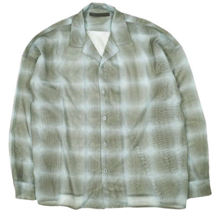 ダンケシェーン OMBRE CHECK MESH ロングスリーブシャツ