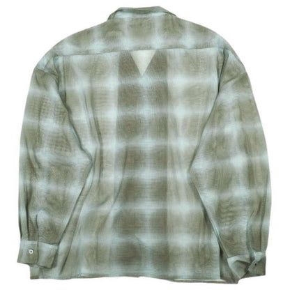 ダンケシェーン OMBRE CHECK MESH ロングスリーブシャツ