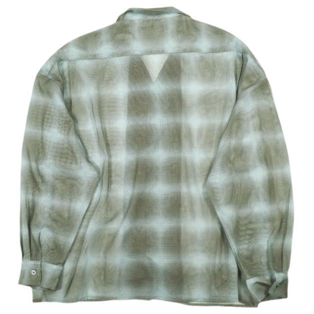 ダンケシェーン OMBRE CHECK MESH ロングスリーブシャツ