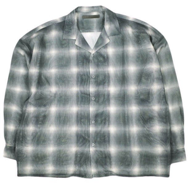ダンケシェーン OMBRE CHECK MESH ロングスリーブシャツ
