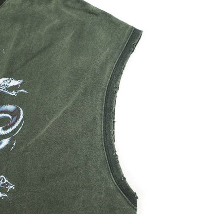 ダンケシェーン GRADATION CHEMICAL NOSLEEVES MEDUSA コットンノースリーブトップス
