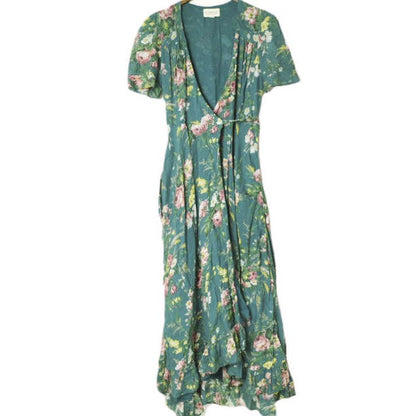 ラルフローレン インド綿フローラルプリントマキシワンピース