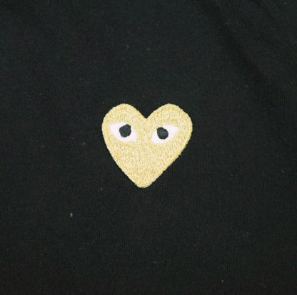 プレイコムデギャルソン ゴールドハート Tシャツ