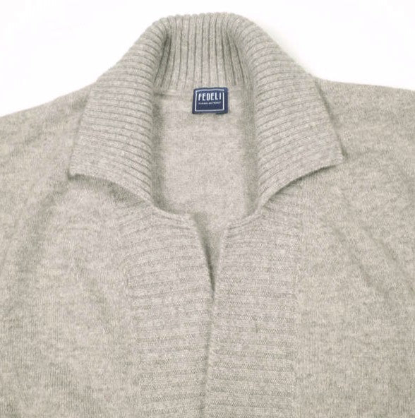 フェデーリ CARD. TWILL ML. カシミヤカーディガン