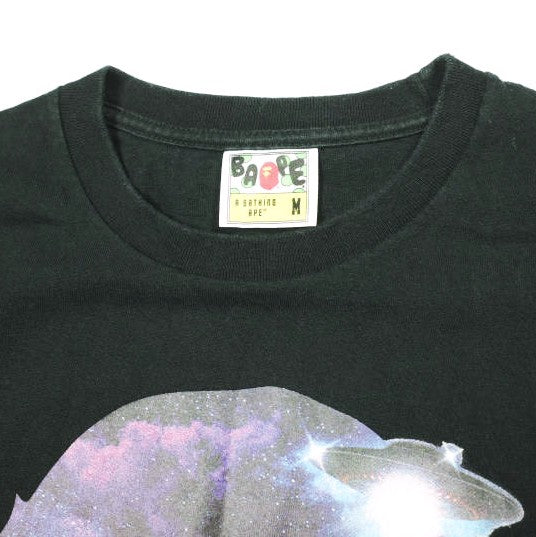 アベイシングエイプ BAPE GALAXY UFO コットンTシャツ