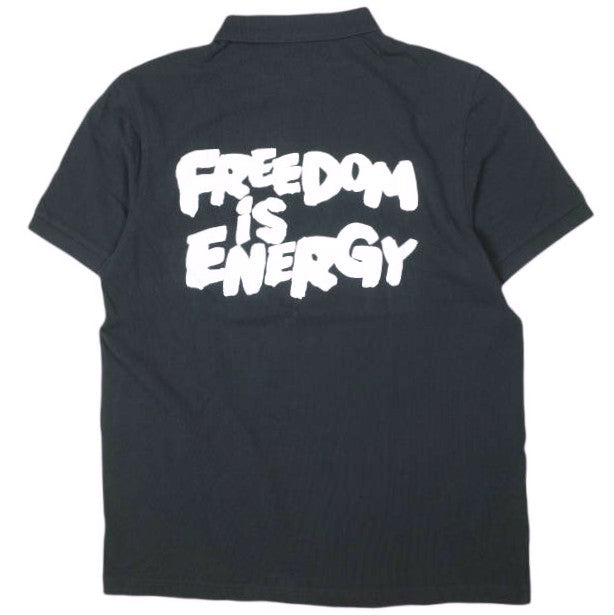 コムデギャルソンシャツ フレッドペリー POLO SHIRT FREEDOM is ENERGY コットン シャツ 限定