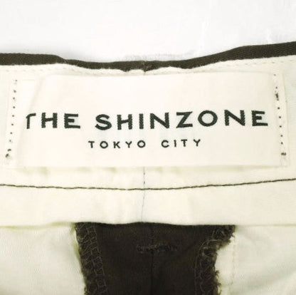 ザシンゾーン WASHED HIGH WAIST CHINO コットンポリエステルパンツ