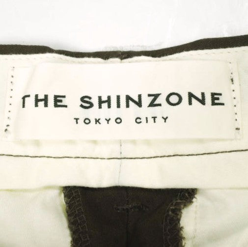 ザシンゾーン WASHED HIGH WAIST CHINO コットンポリエステルパンツ