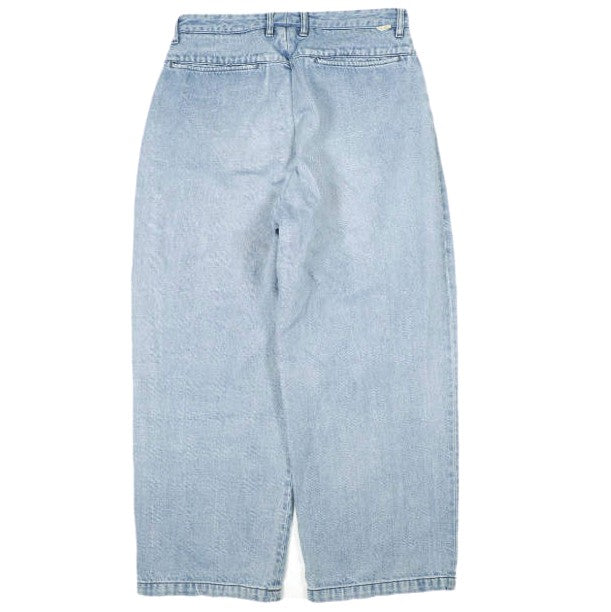 ファーラー One-Tuck Wide コットンデニムパンツ