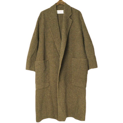 トゥデイフル Over Check Coat ウールコート