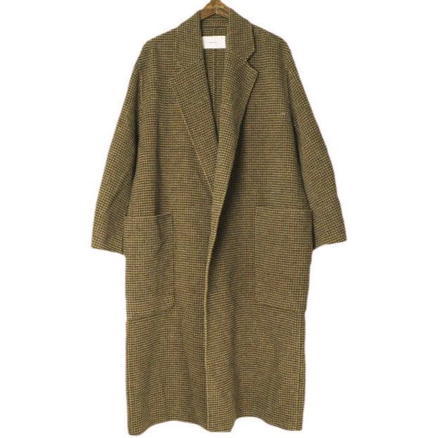 トゥデイフル Over Check Coat ウールコート