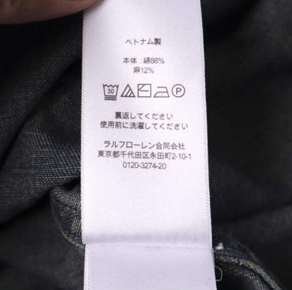 ラルフローレン ダブルアールエル コットンリネンデニムジャケット