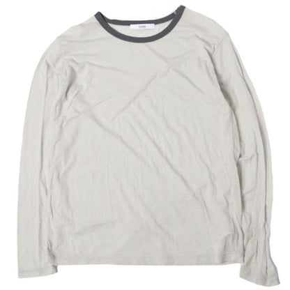 ジャーナルスタンダードレリューム 25SS シアークルーネックリンガーロングTシャツ